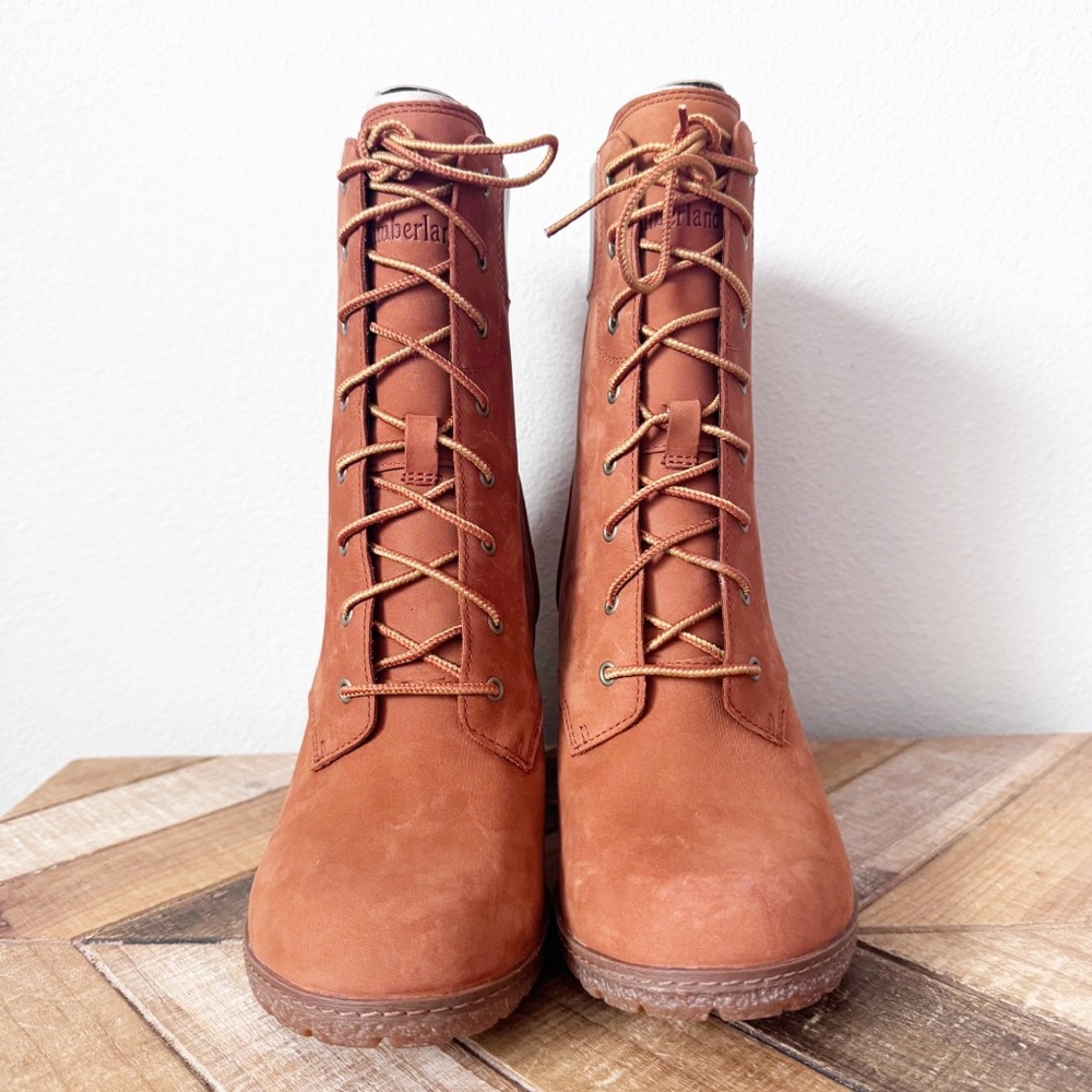 Timberland Glancy Suede Heeled Boots - Picture 7 of 12